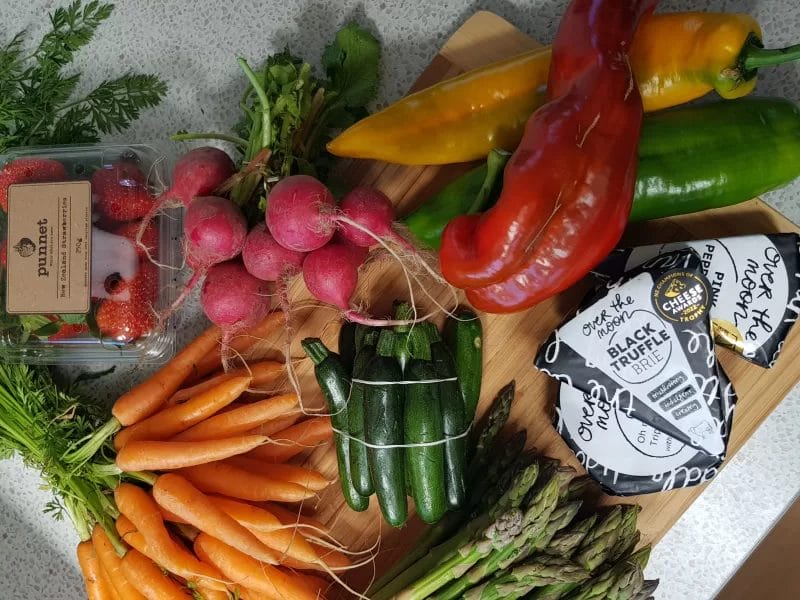 Assortment of fresh local produce. A delicious form of eco-conscious travel