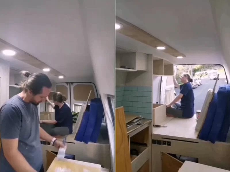 Painting our Van Trevor