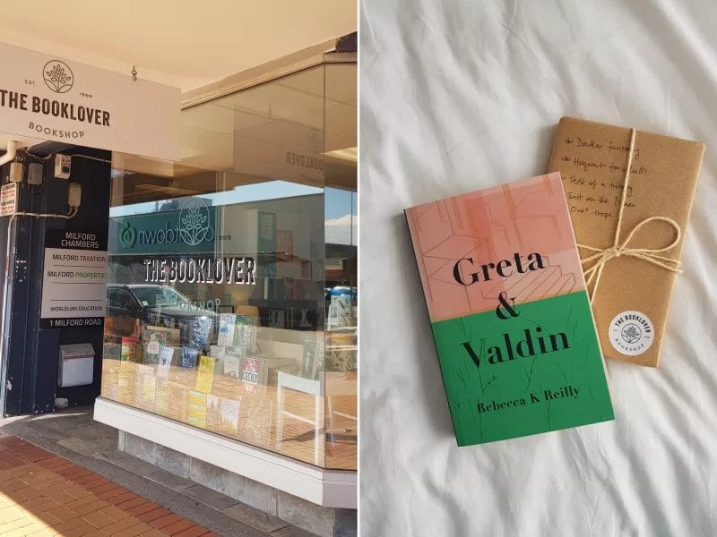 Our inspiration for our colour scheme and our first bookstore in New Zealand