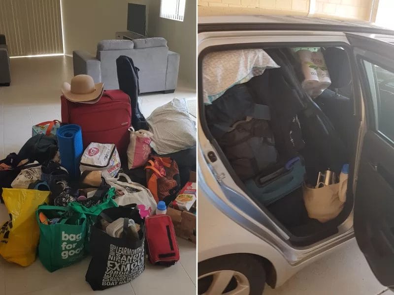 Taylor, Our Suzuki packed to the brim