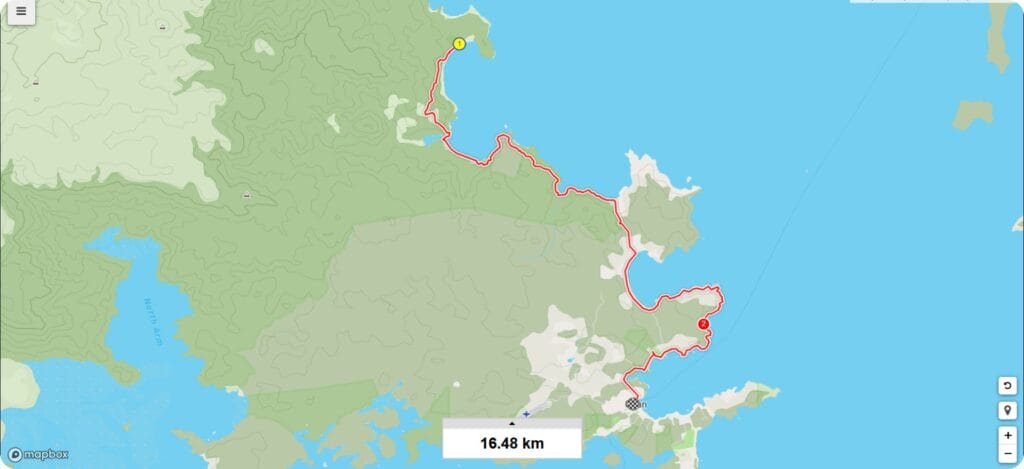 South Island Day Hikes - Rakiura Track Day Hike Trail Map
